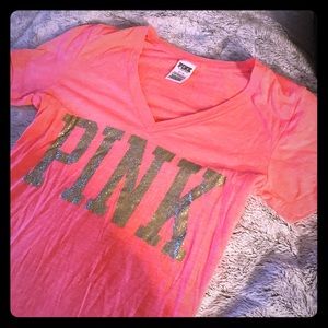 Pink victoria secret t shirt